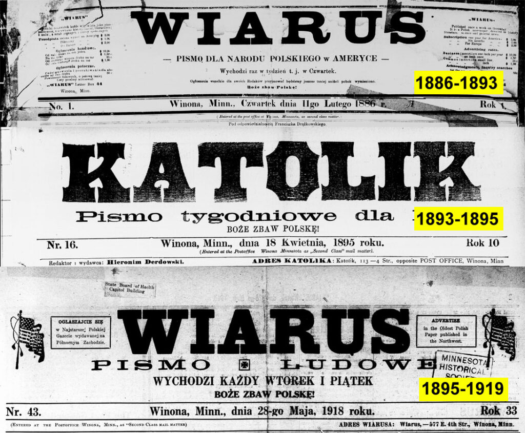 Wiarus Headline Over the Years